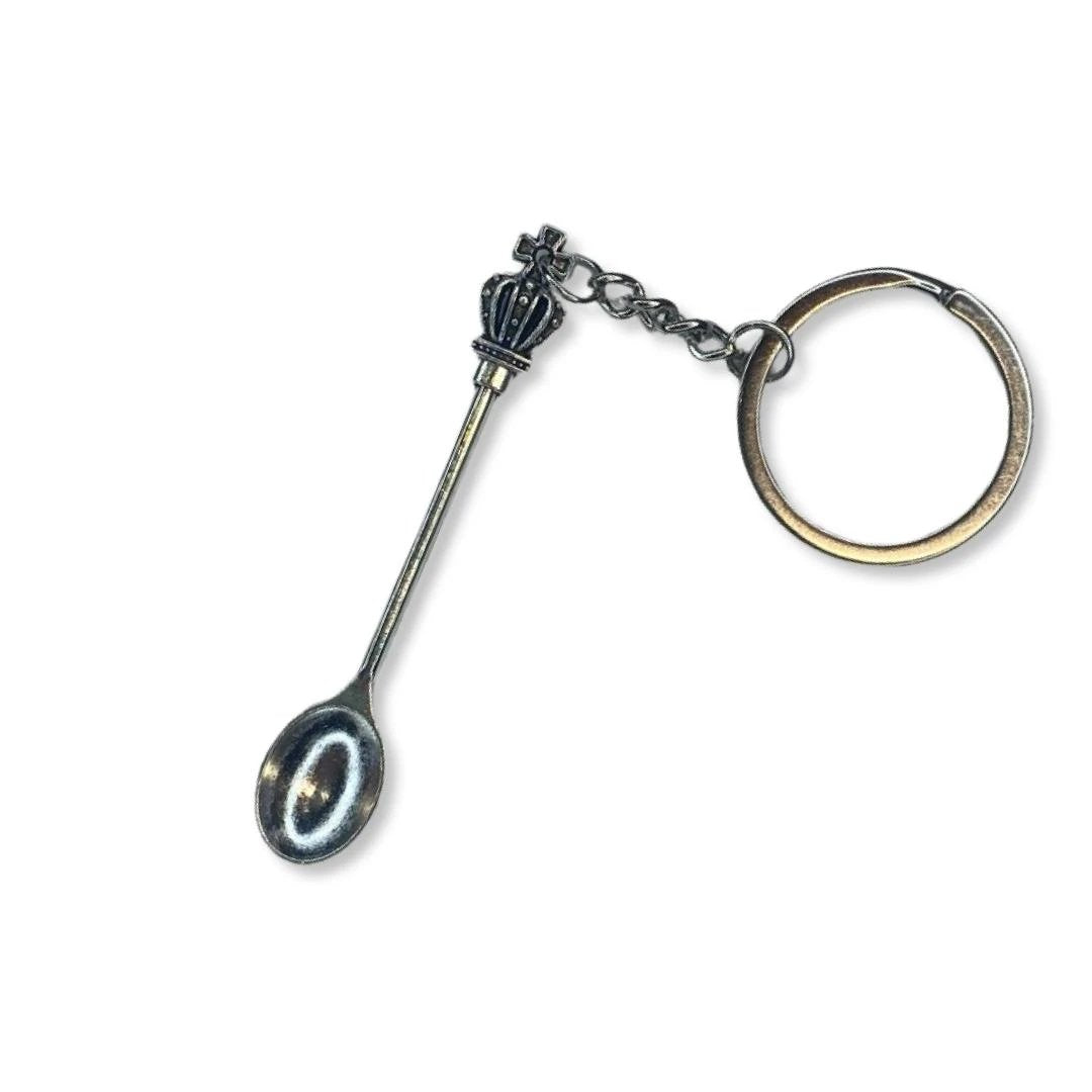 Mini-Löffel Anhänger – Krone Schlüsselanhänger in Silber -  from DieBallerei