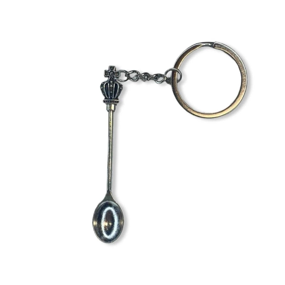 Mini-Löffel Anhänger – Krone Schlüsselanhänger in Silber -  from DieBallerei