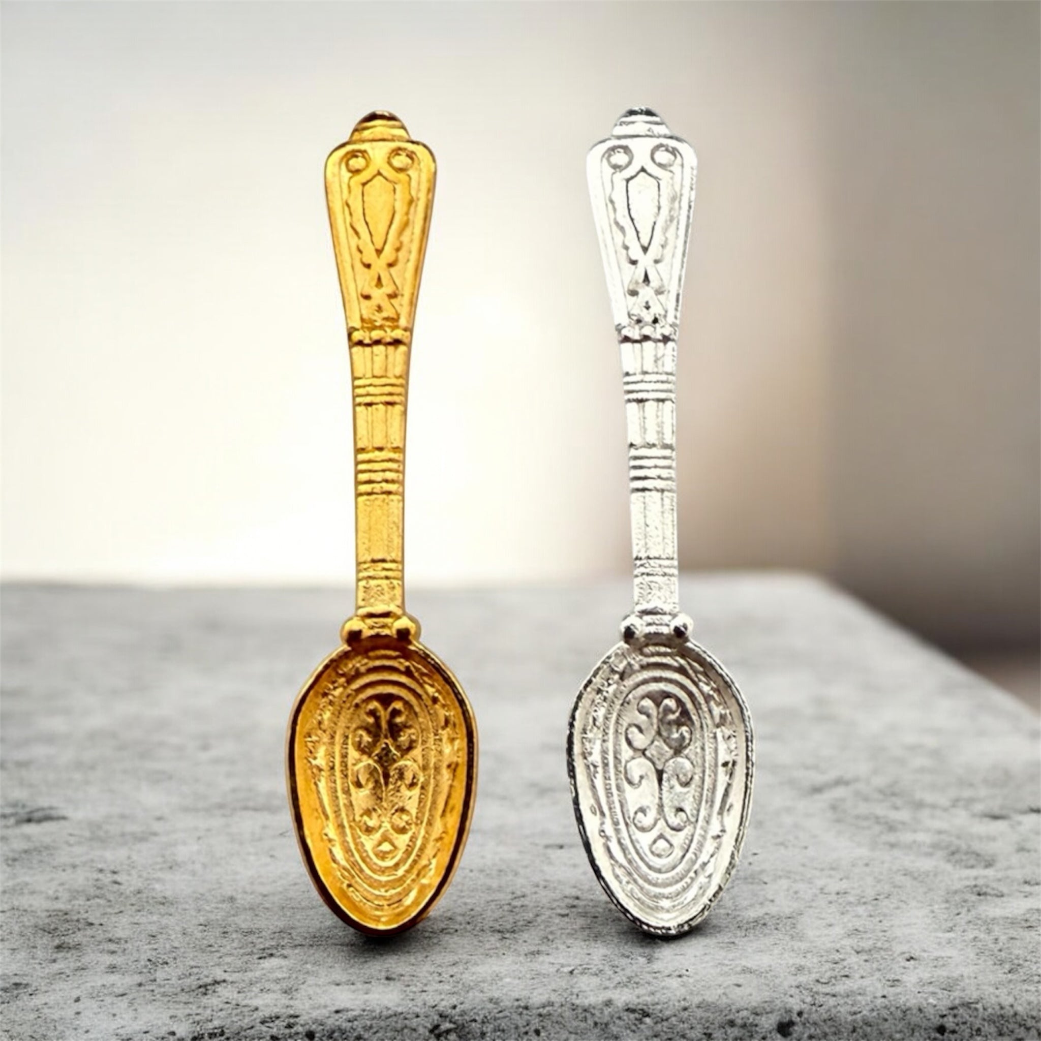 Mini Metall-Löffel – ca. 4,5 cm | Klein, edel & stylisch in Gold oder Silber
