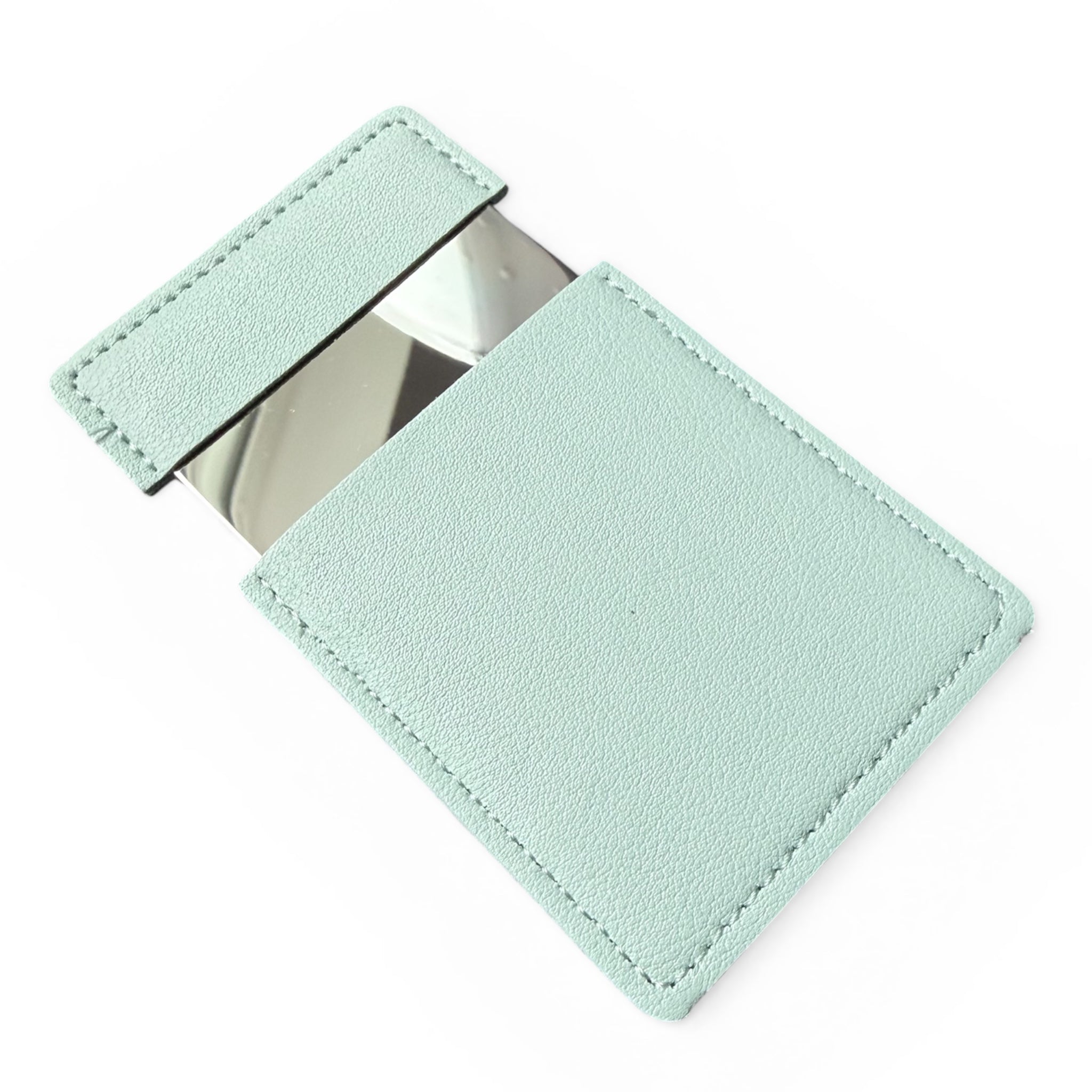 Mini Spiegel To-Go mit Hülle – Perfekt für unterwegs in Mint
