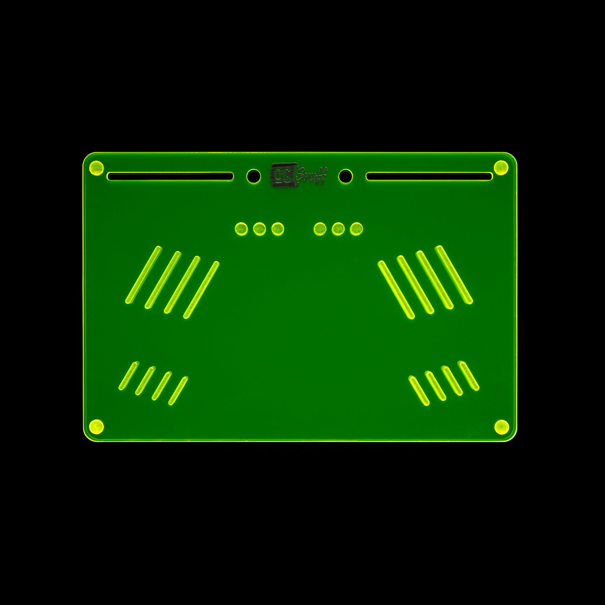 OG SNUFF Platter Board – Großes Snuff Board für Vielseitige Nutzung – 8 Rillen & 8 Vertiefungen