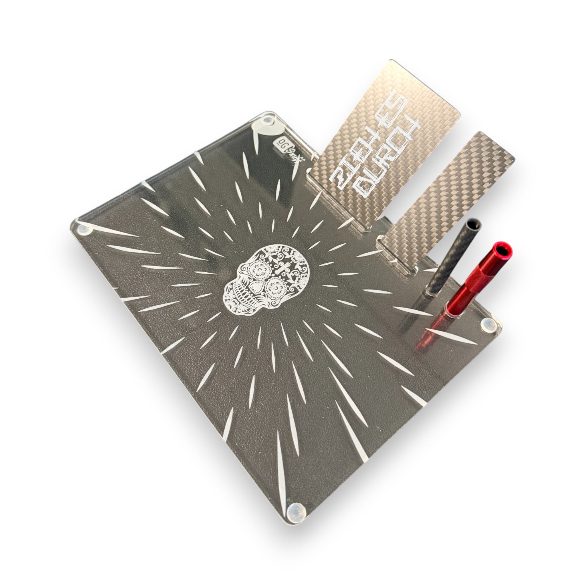 💀 OG SNUFF XXL SET Snuff Board „Skull Head“ – Präzision trifft Style – Leuchtendes Skull-Design 💀