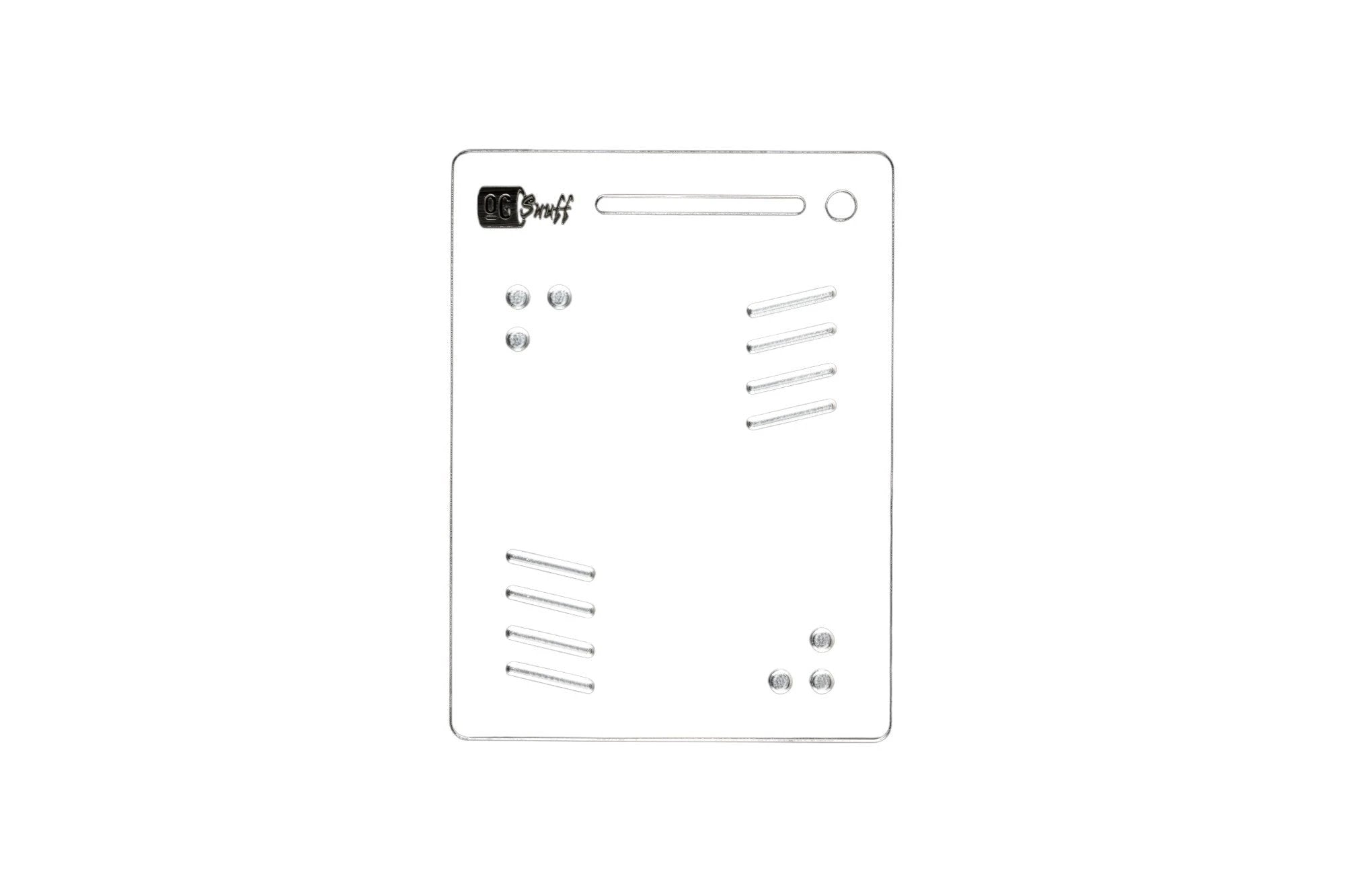 OG SNUFF Snuff Board Tablet – 8 Rillen & 6 Vertiefungen – UV-Reaktive Farboptionen -  from DieBallerei