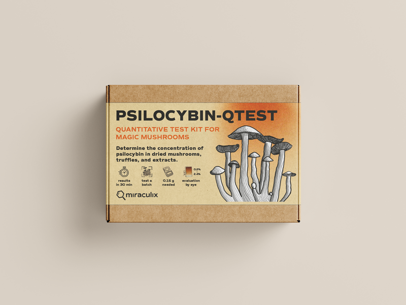 Mobiler Drogen Schnelltest Drug Screening Miraculix Psilocybin QTest Pilze