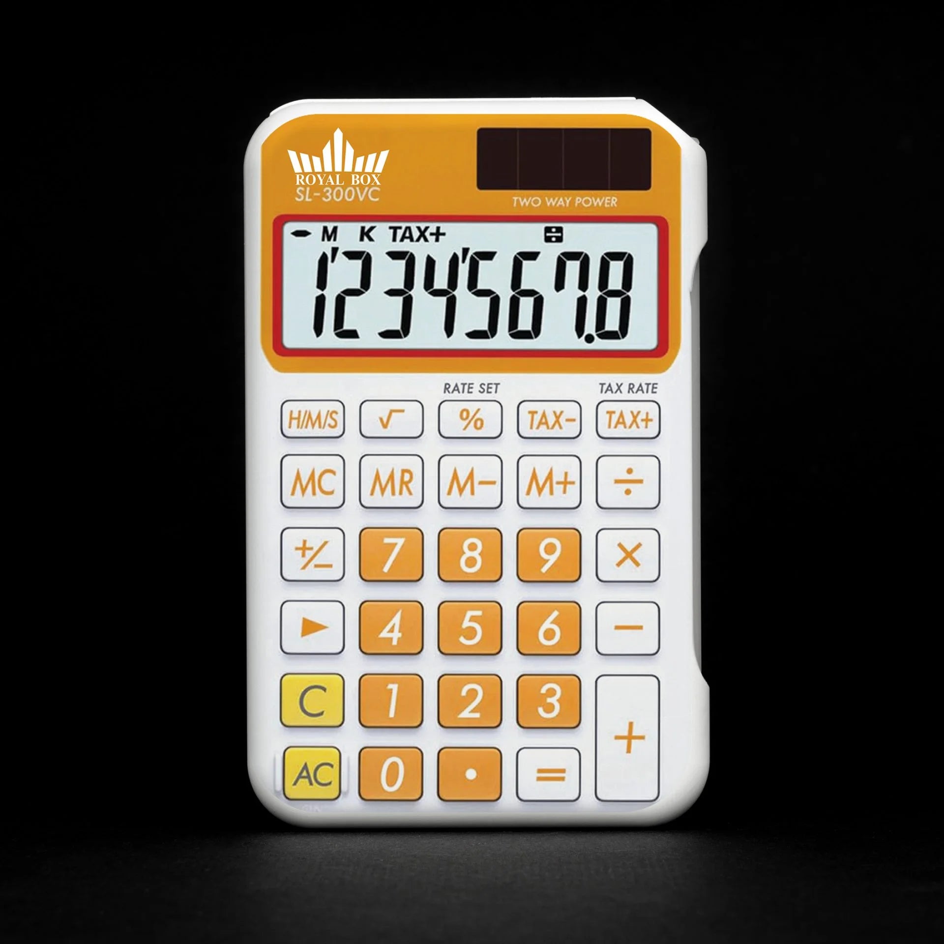 Royal Box Torpedo Calculator Edition – White Version im ikonischen Retro-Taschenrechner Design