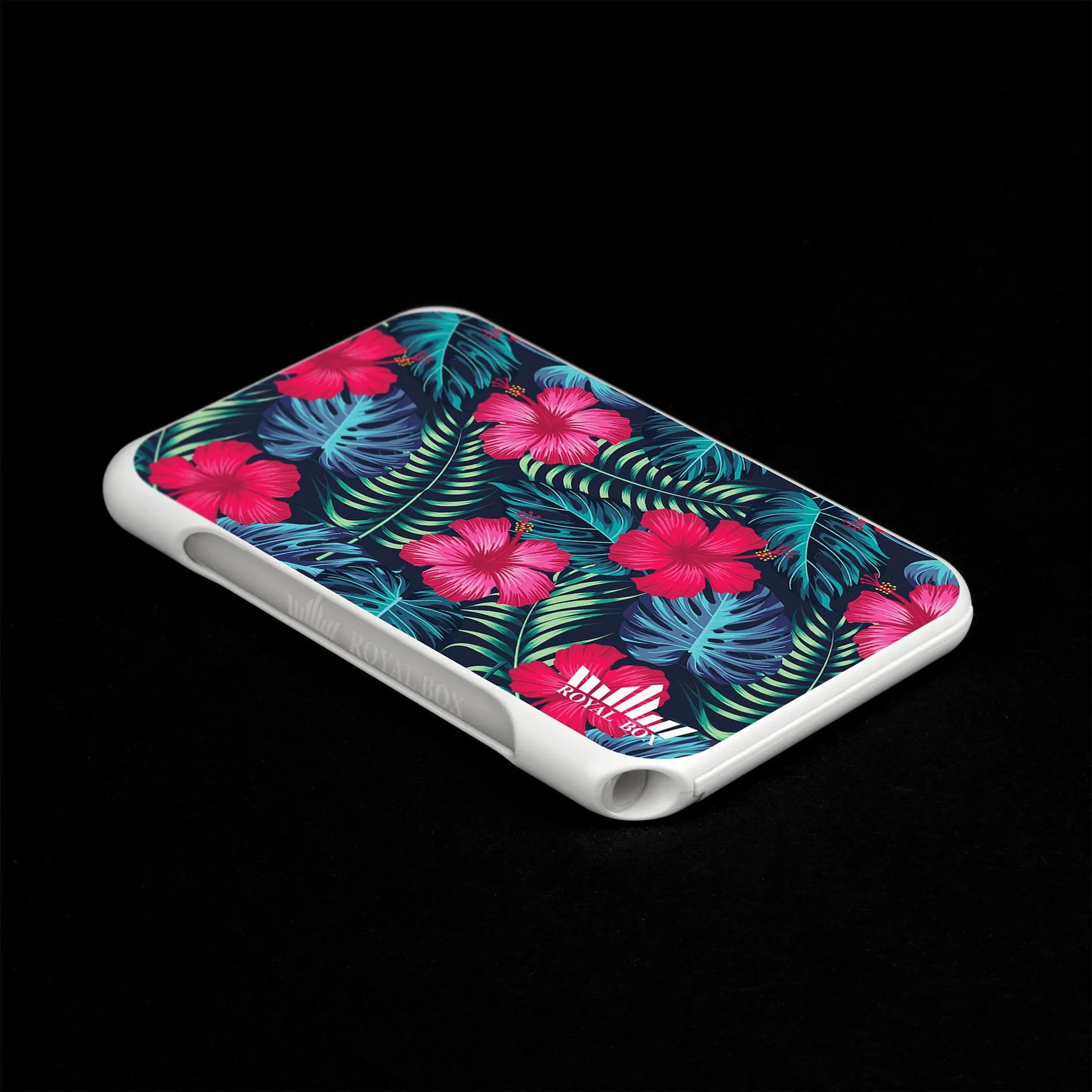 Royal Box Torpedo Floral Edition – White Version im tropischen Floral-Design