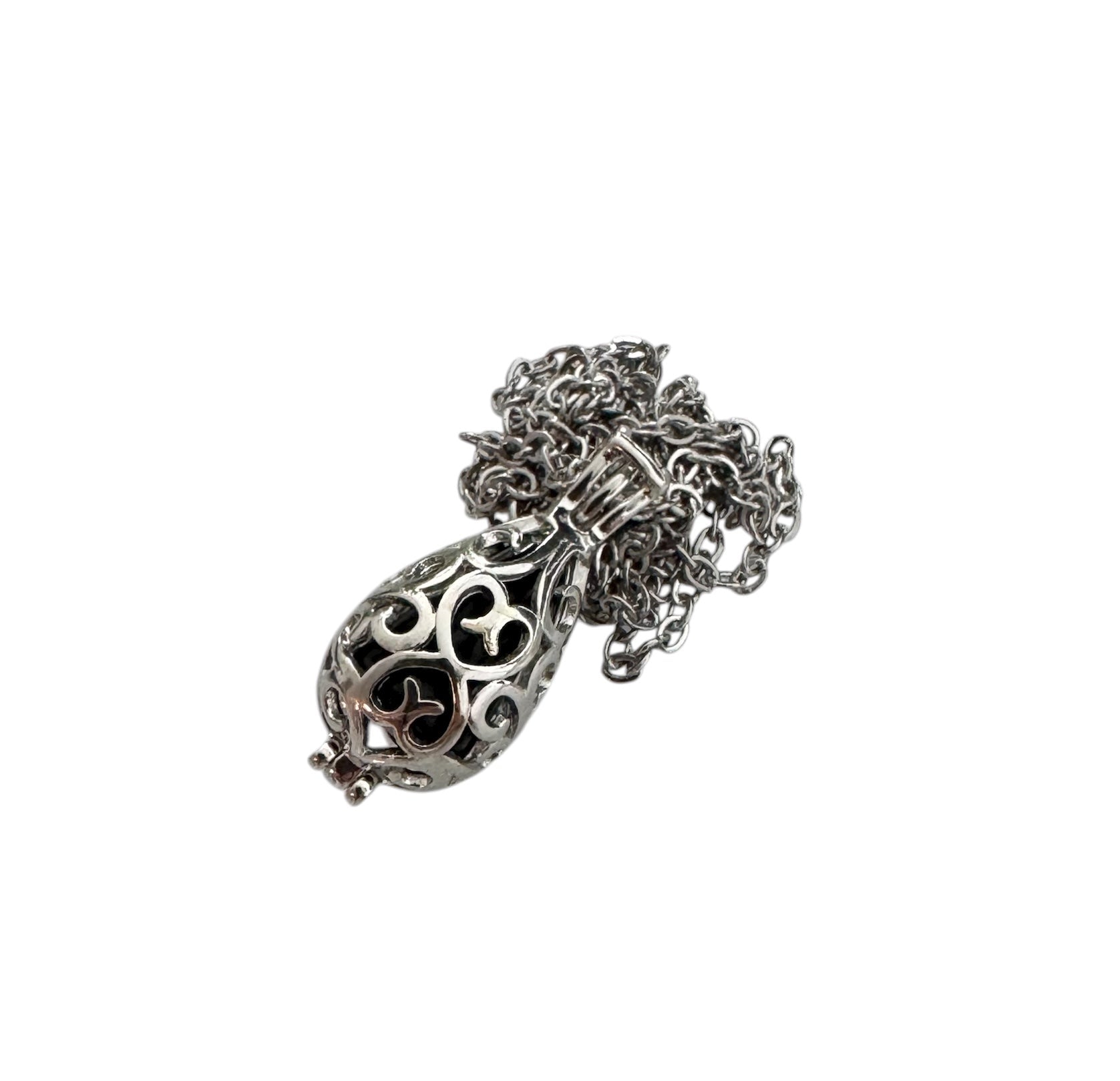 Secret Drop Kette – Silber/Schwarz (mit „Ballern!” Innenfach)