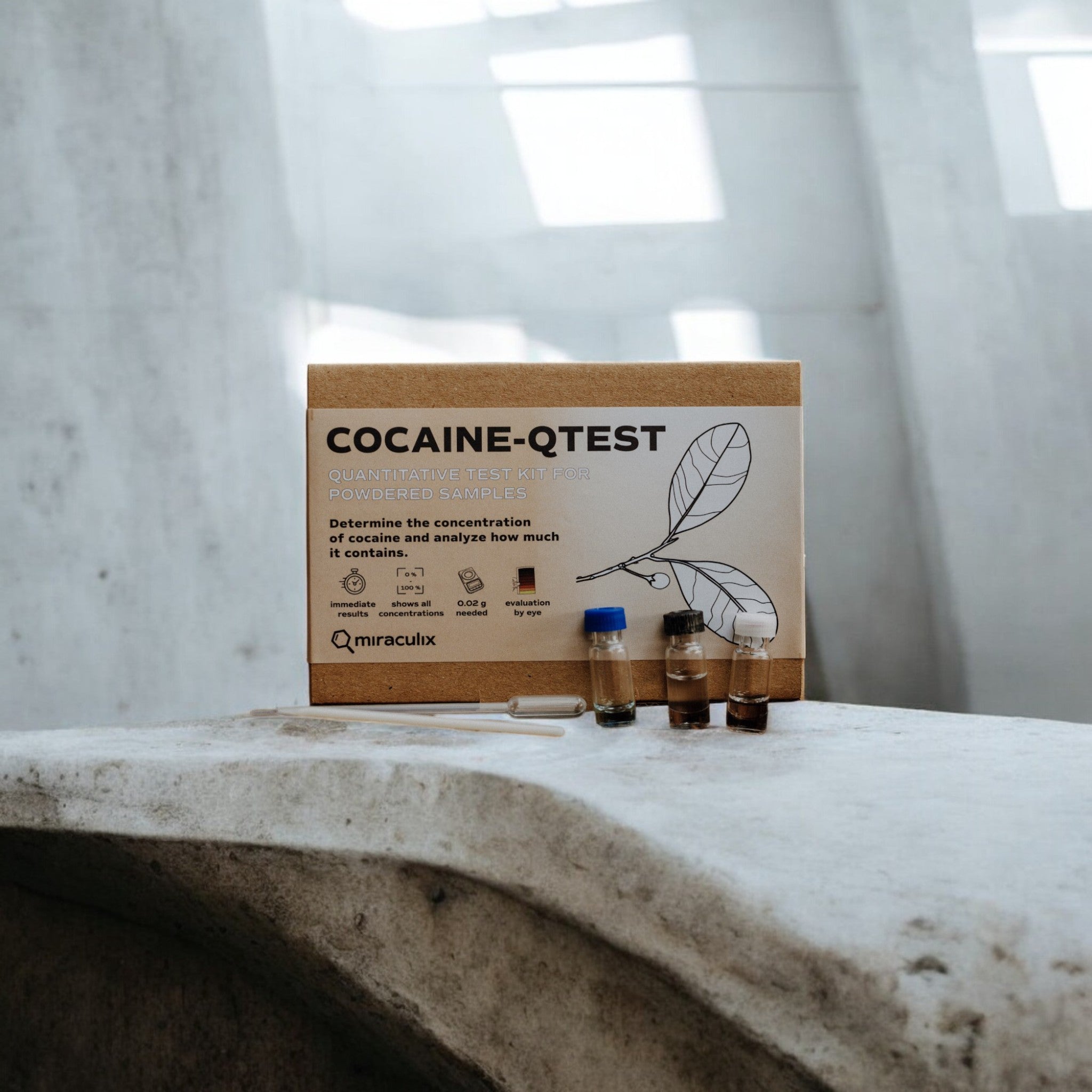 COCAINE QTEST Kokain Potency Test Kit – Schnelle & präzise Analyse von Miraculix