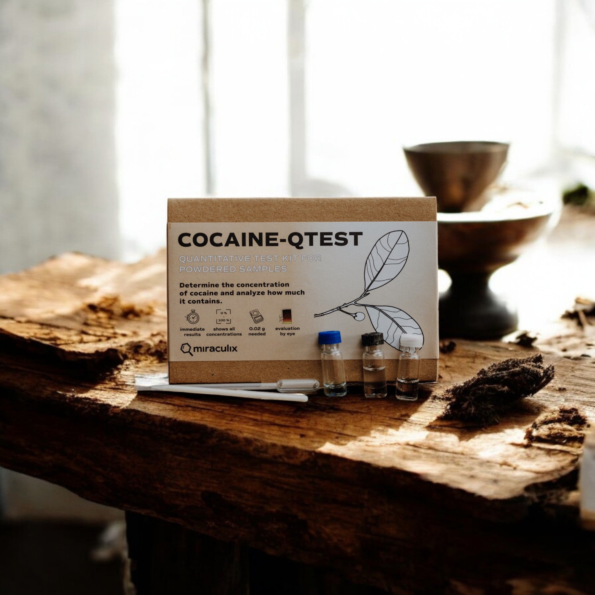 COCAINE QTEST Kokain Potency Test Kit – Schnelle & präzise Analyse von Miraculix