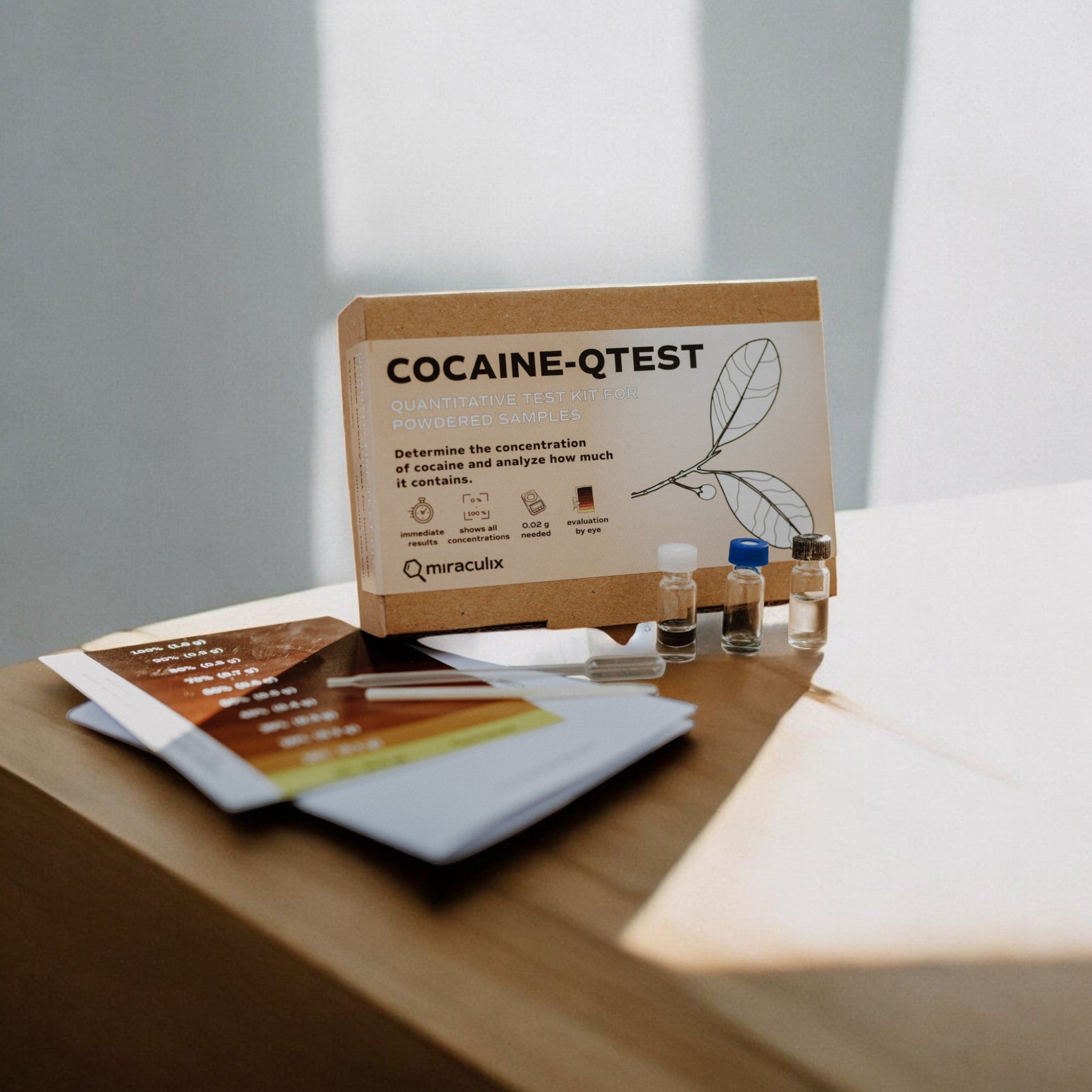 COCAINE QTEST Kokain Potency Test Kit – Schnelle & präzise Analyse von Miraculix