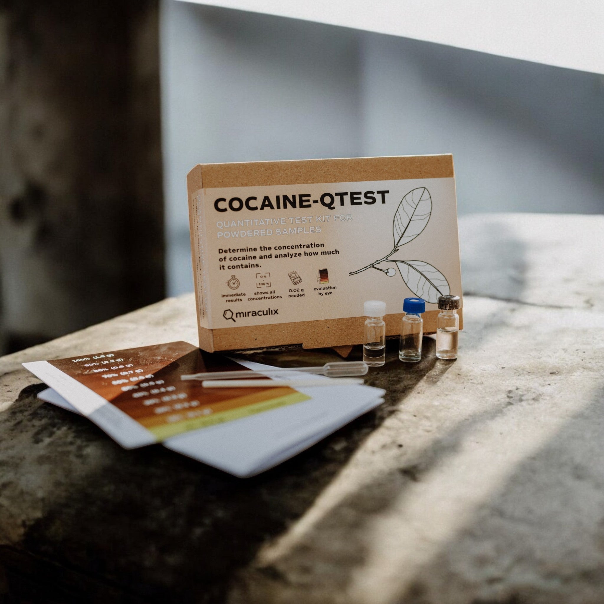 COCAINE QTEST Kokain Potency Test Kit – Schnelle & präzise Analyse von Miraculix