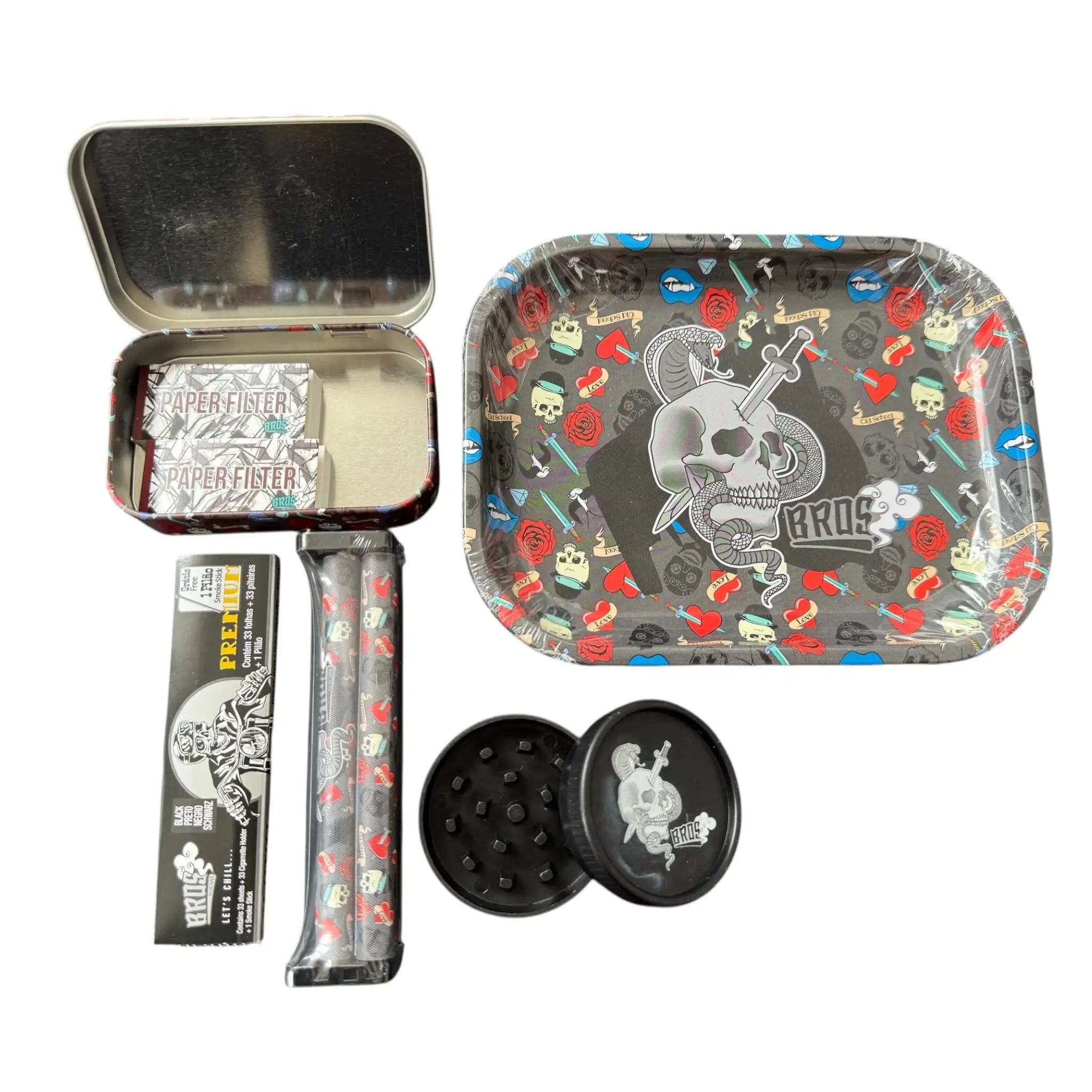 Skull Style Bros Smoking-Set – Alles drin für dein nächstes Abenteuer! -  from DieBallerei
