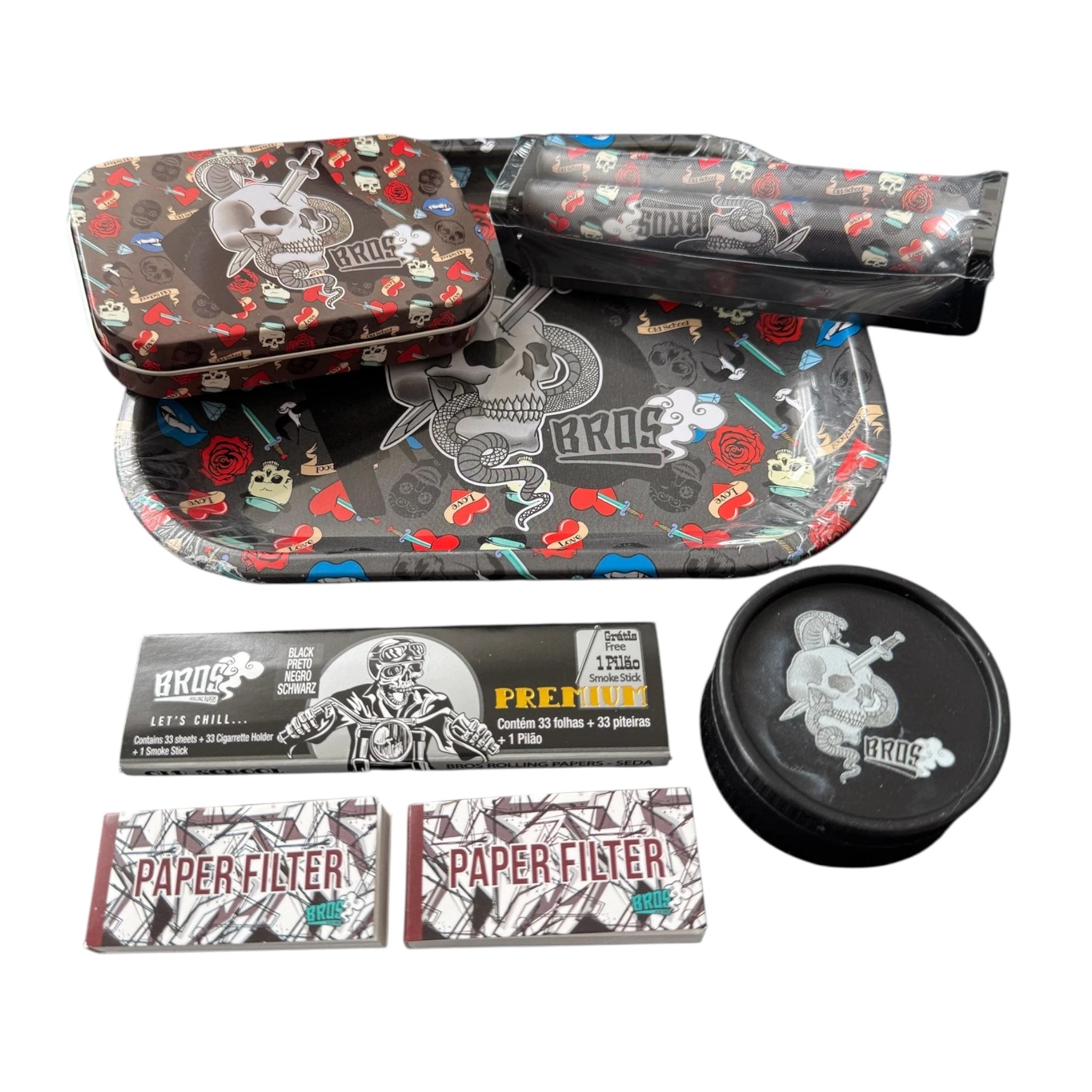 Skull Style Bros Smoking-Set – Alles drin für dein nächstes Abenteuer! -  from DieBallerei