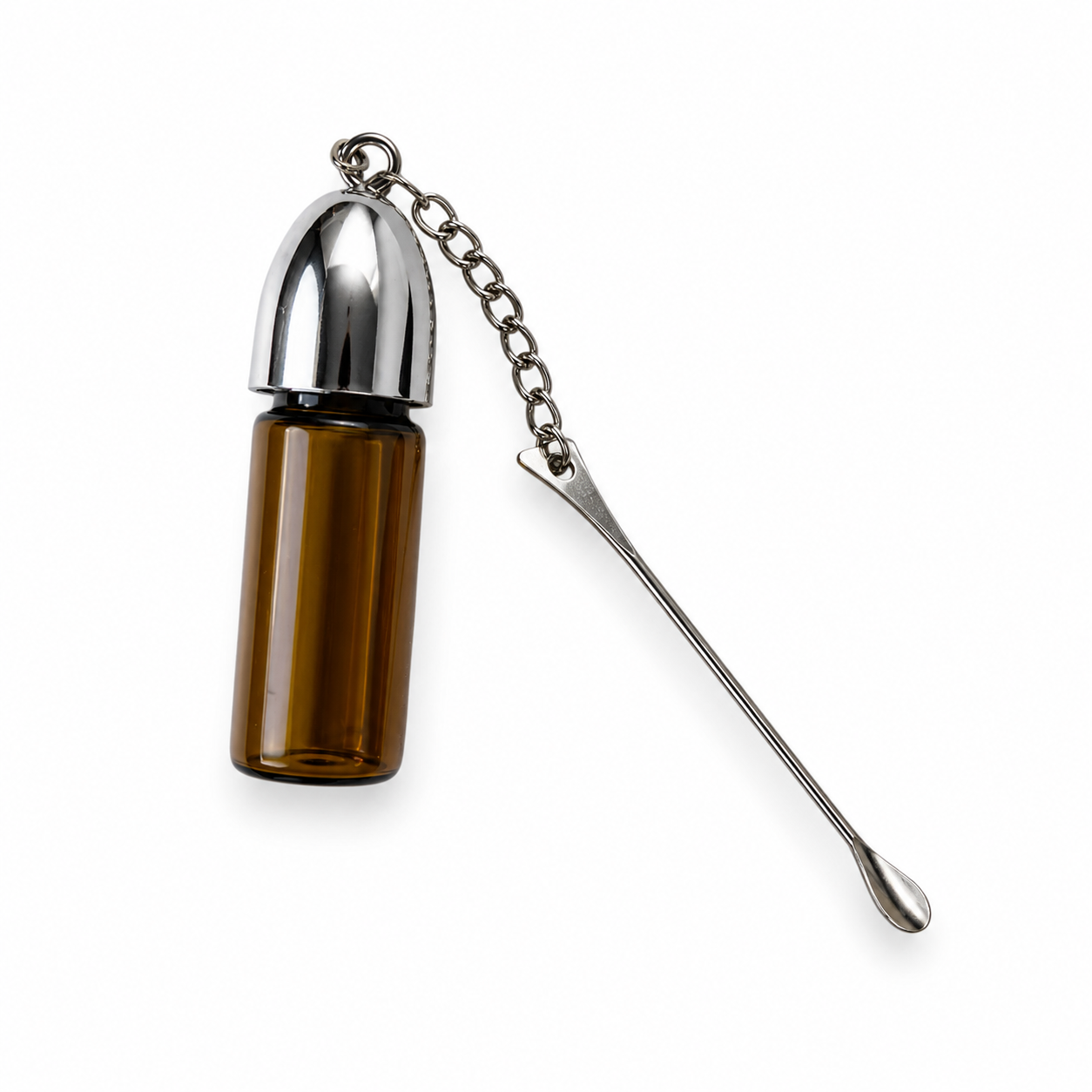Spender Portionierer aus Glas mit Löffel inkl. Trichter (53mm  braun)