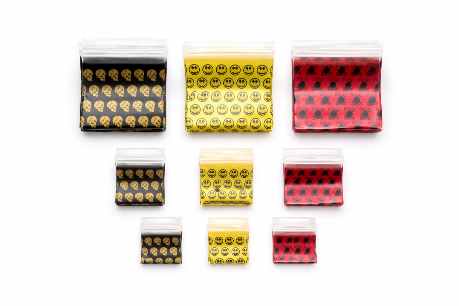 Tütchen-Set (60 Stück) – Wiederverschließbare ZIP-Lock Beutel in Verschiedenen Größen & Farben -  from DieBallerei
