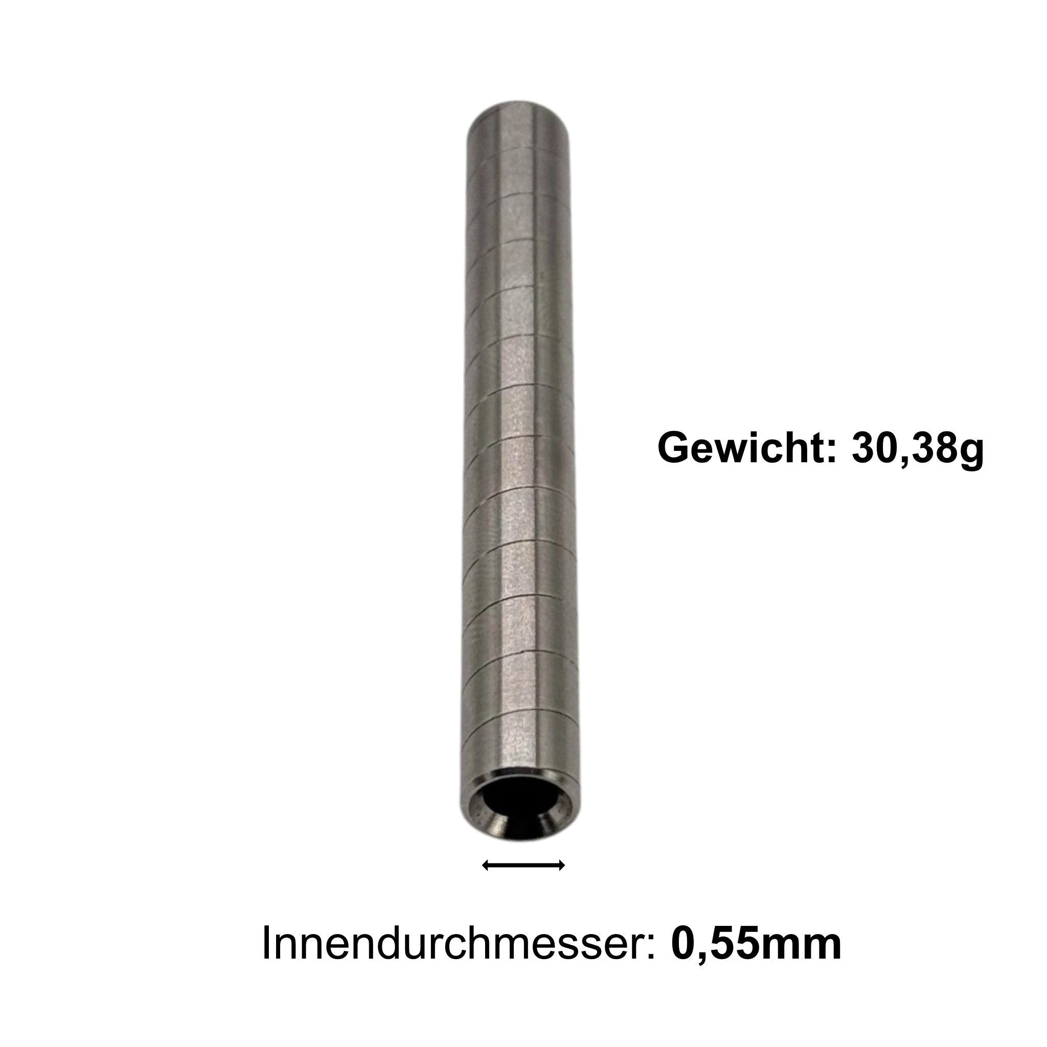 Premium Snuff-Röhrchen aus Chirurgenstahl – Silberoptik -  from DieBallerei