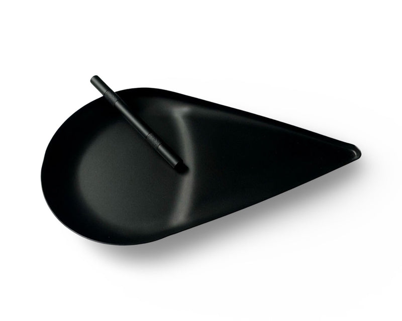 SET Black matt drops/tears 1x metal board incl. 1 drawing tube drawing pad Classy Edel