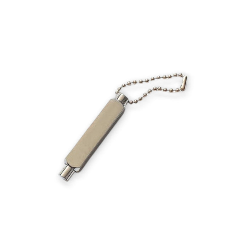 Pendentif avec cuillère à priser | Doseur portionneur en aluminium | Donateur| Sniff Snuff Porte-clés discret et élégant en argent