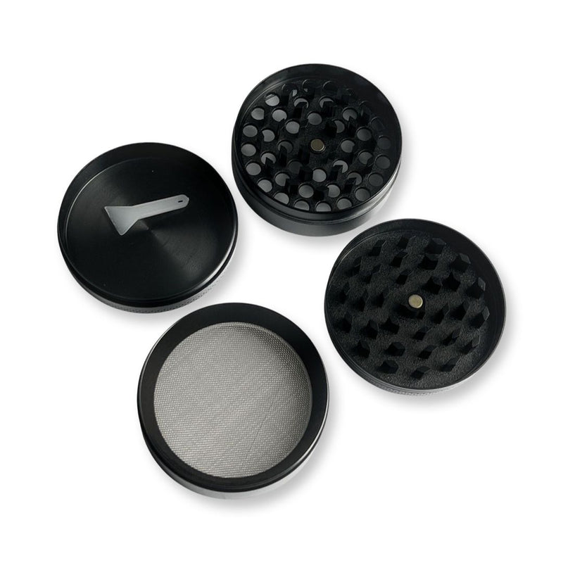 XXL Grinder Black (63mm) 4 Layers Aluminum with Magnet Smoking Grinder