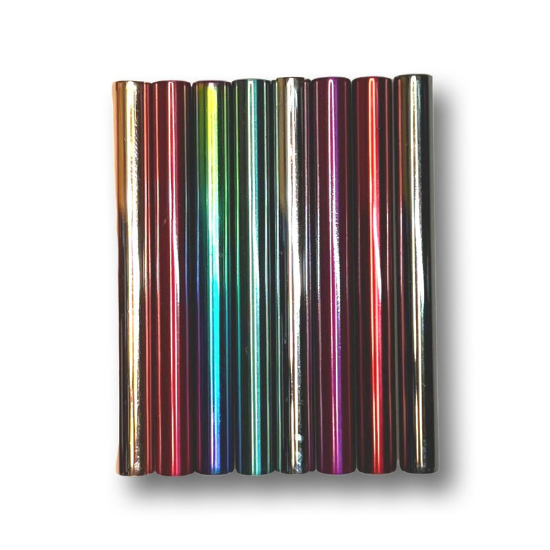 Zieh-Röhrchen aus Alu 70mm lang - stabil, leicht, elegant, edel - in Regenbogen