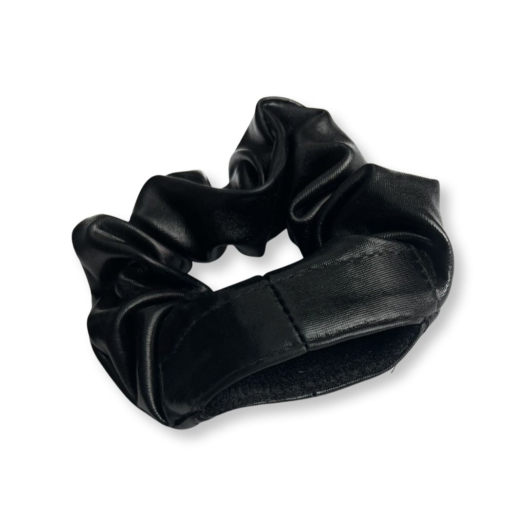 Haargummi / Scrunchie mit Versteck / Geheimfach - täuschend echt in schwarz