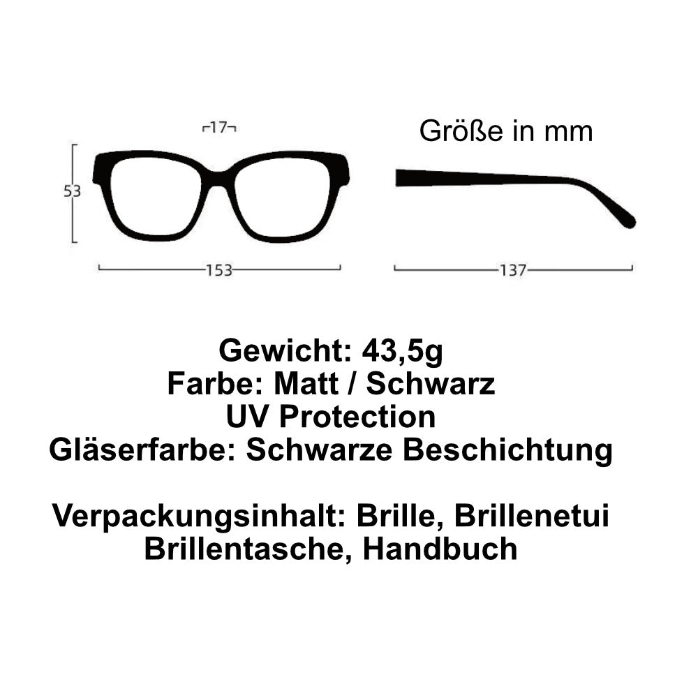 Schwarze Sonnenbrille mit Geheimfach – Stilvoll & Funktional!