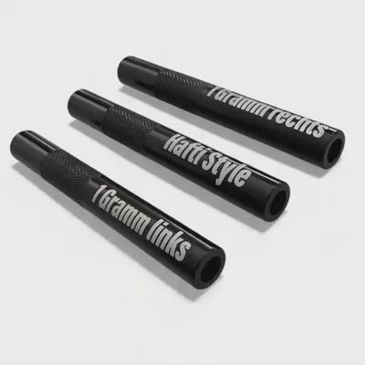 Hafti Style 3er-Set – Aluminiumröhrchen „1 Gramm links / 1 Gramm rechts / Hafti Style“ 