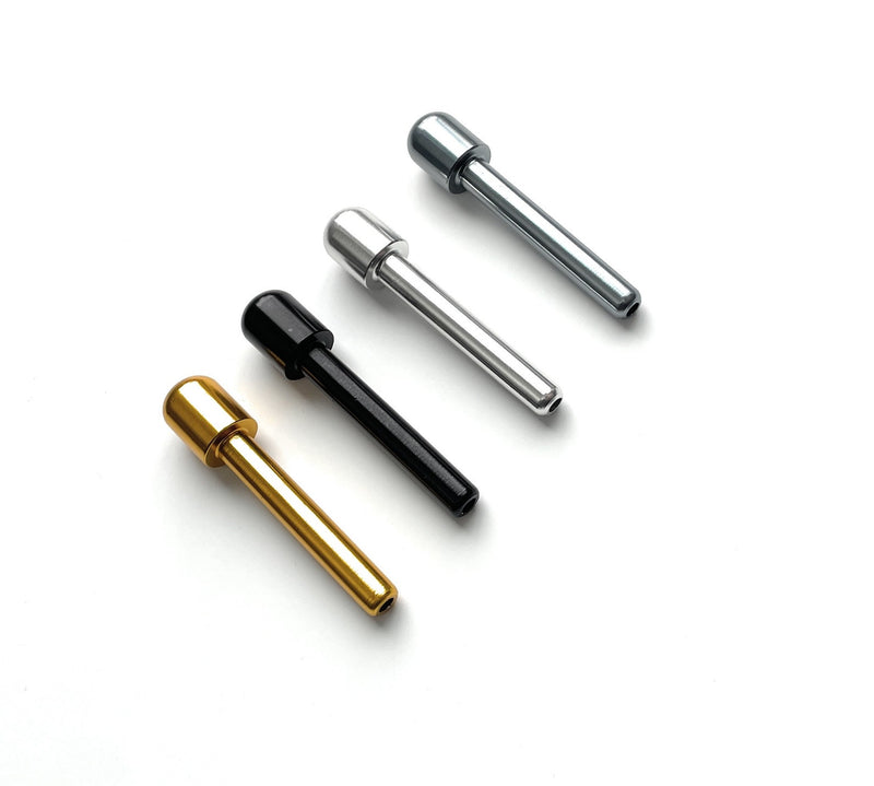 Tube set - 4 pieces - made of aluminum - for your snuff draw tube - snuff - snorter dispenser - length 70mm 4 colors