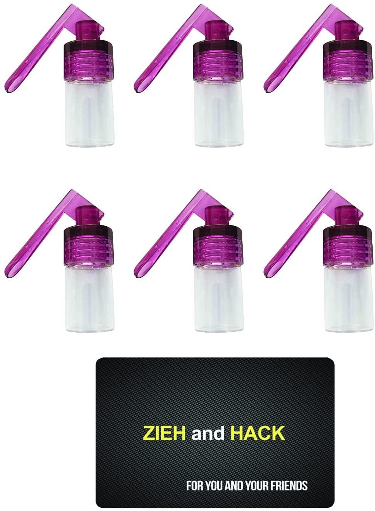 SET Spender (6 x inkl. 1 Zieh- und Hack Karte) Dosierer Portionierer sniff snuff sniffer Spender Dispenser mit ausklappbarem Löffel V1