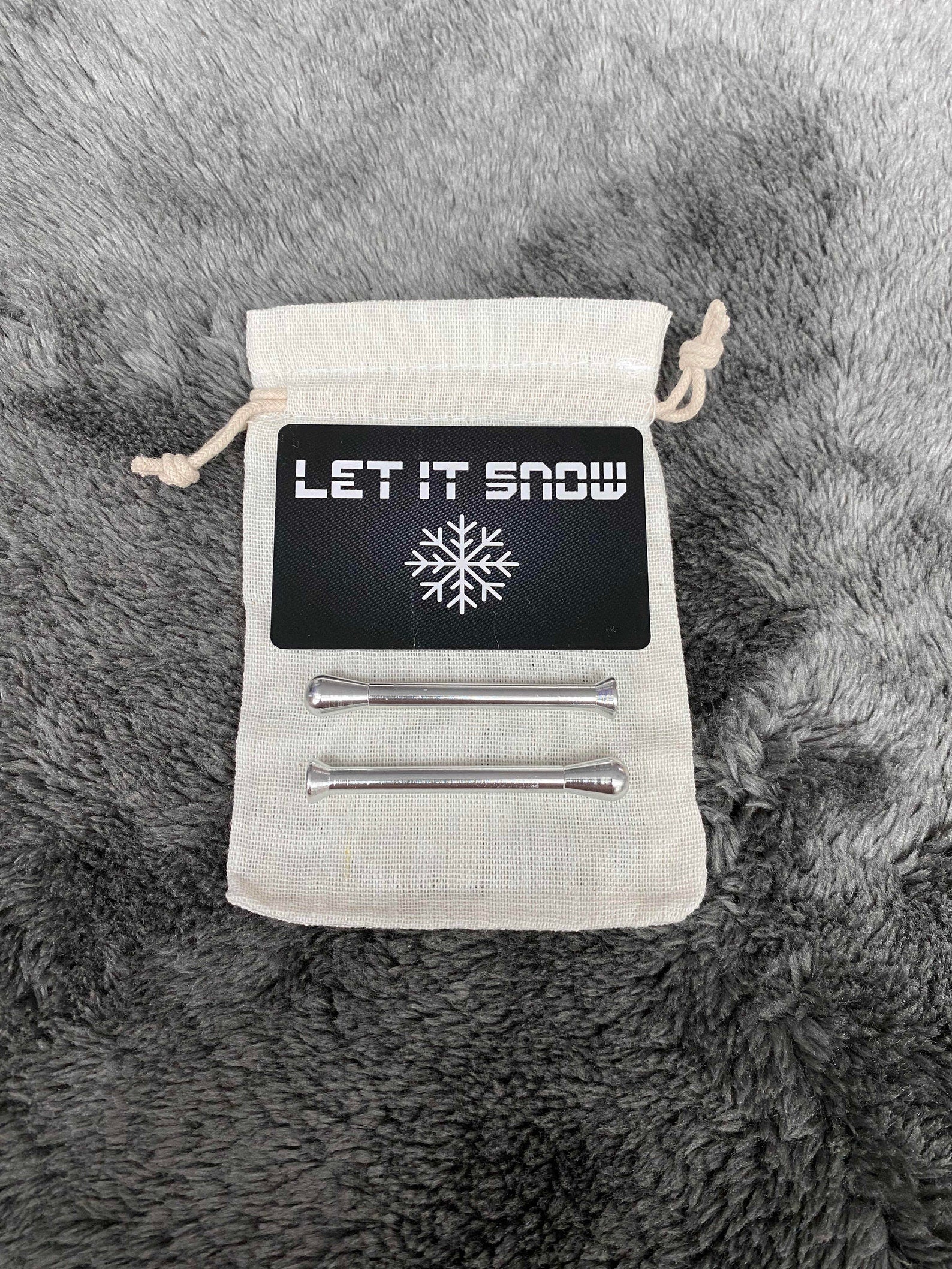 Mini SET Let it Snow Sniff Snuff Sniffer Snuff Distributeur Distributeurs (2x tubes et carte hack) dans des sacs