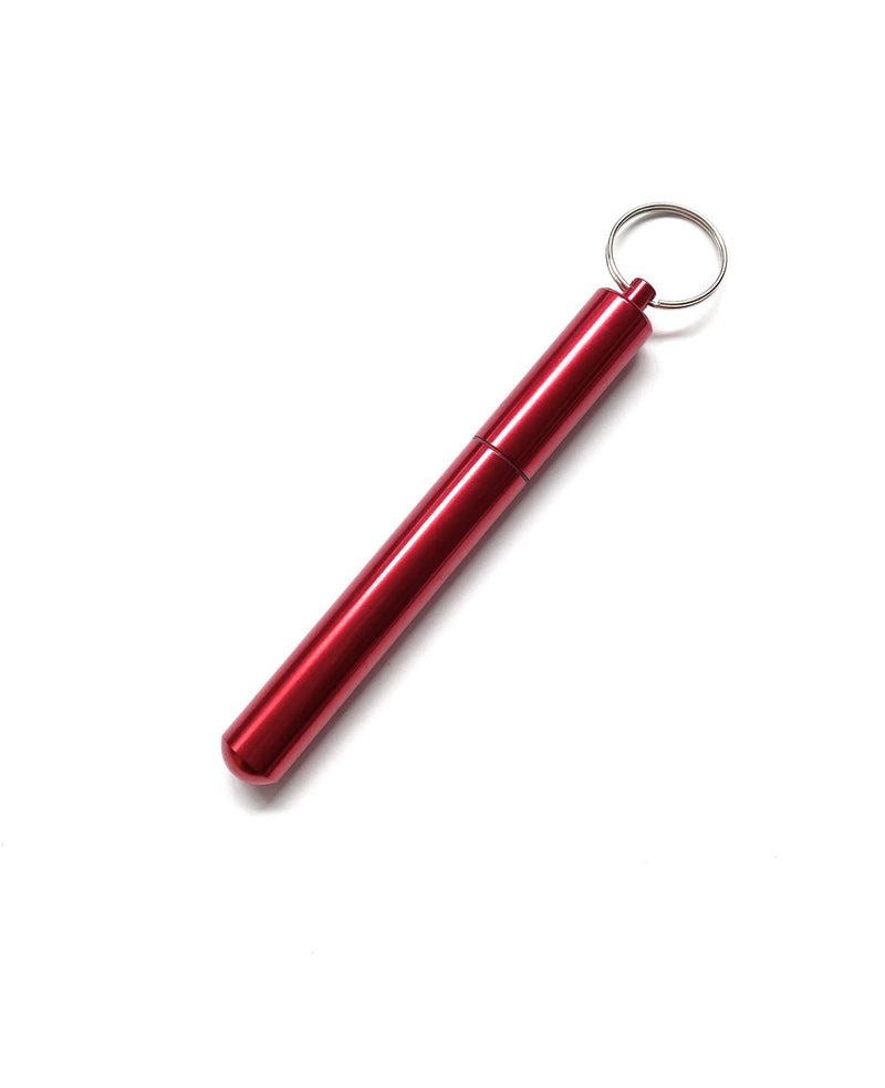 XXL storage box waterproof aluminum pill box bottle dispenser fashion steel bottle cigarette key ring in red