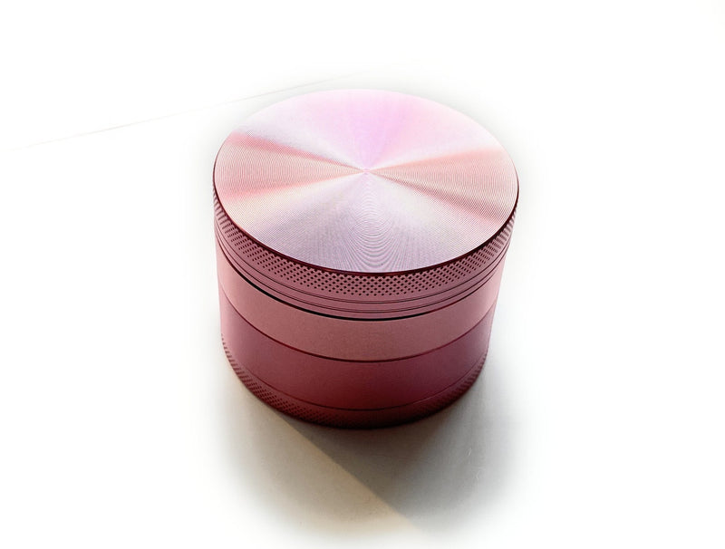 XXL Grinder Rosé Pink (63mm) 4 Schichten Aluminium mit Magnet Smoking Mühle Rosa