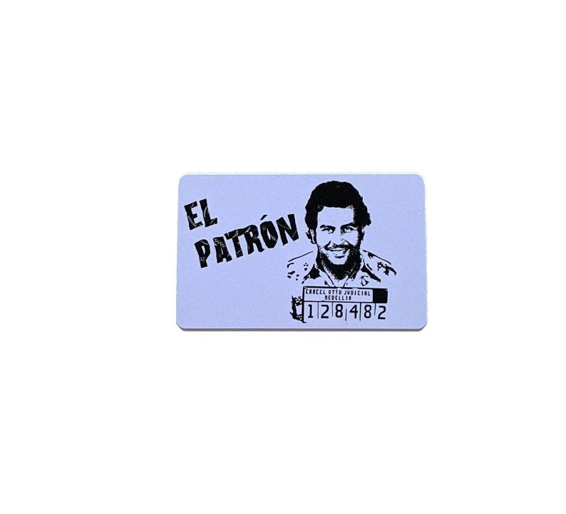 Carte "El Patron2" au format carte EC/carte d'identité pour distributeur de tabac à priser - hack card - pull and hack Escobar