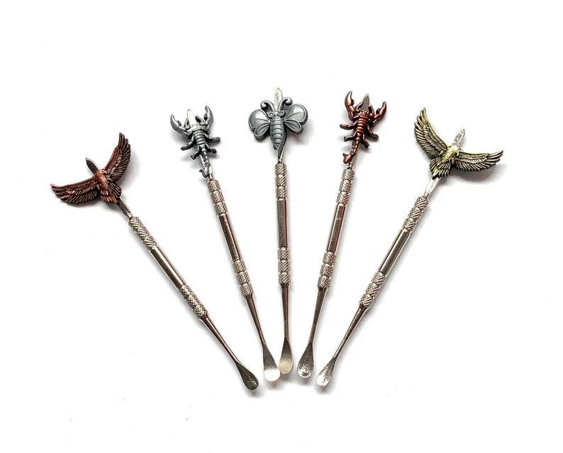 Mini-Löffel (120mm) in Silber mit goldenem Adler-Charm – Edel & Detailreich -  from DieBallerei
