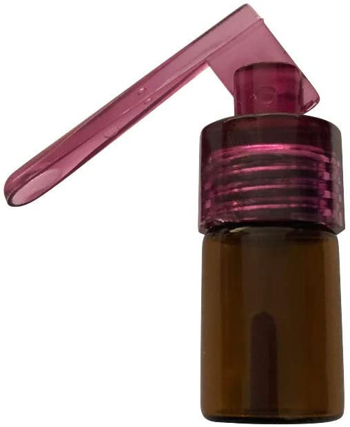 Dosierer mit Löffel & Trichter Set Portionierer Sniff Snuff Bottle Sniffer Spender Schnupf Dispenser Glas und Plastik Größe inkl. Trichter