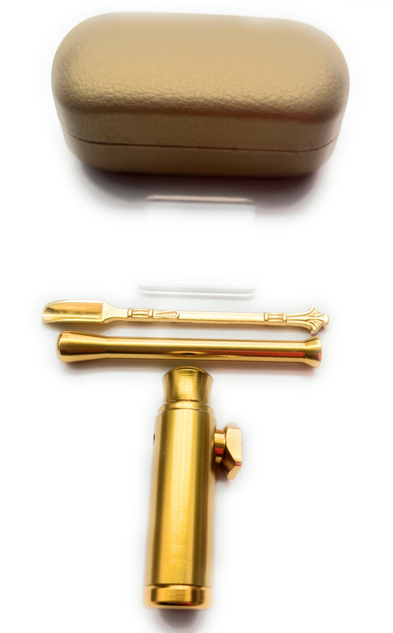 Gold Case (tube, mini glass plate, doser, spoon) in hard case