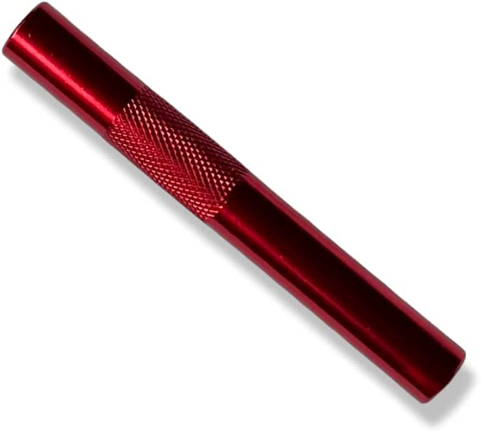 Röhrchen aus Aluminum – für deinen Schnupftabak- Zieh - Röhrchen - Länge 70mm x 9mm Rot/Blau/Grün