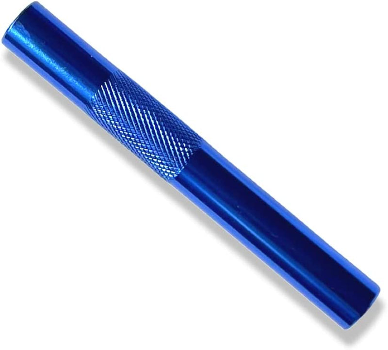 Tube made of aluminum - for your snuff drawing tube - length 70mm x 9mm red/blue/green